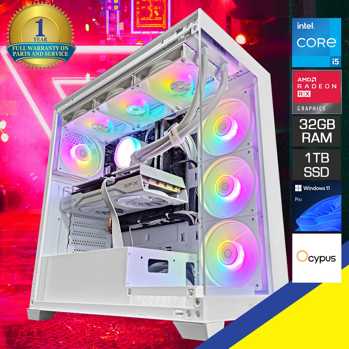 sigma-gamma-c72-white-desktop-gaming-pc-intel-i5-14400f-32gb-ram-1tb-ssd-rx-9060-xt-windows-11-pro