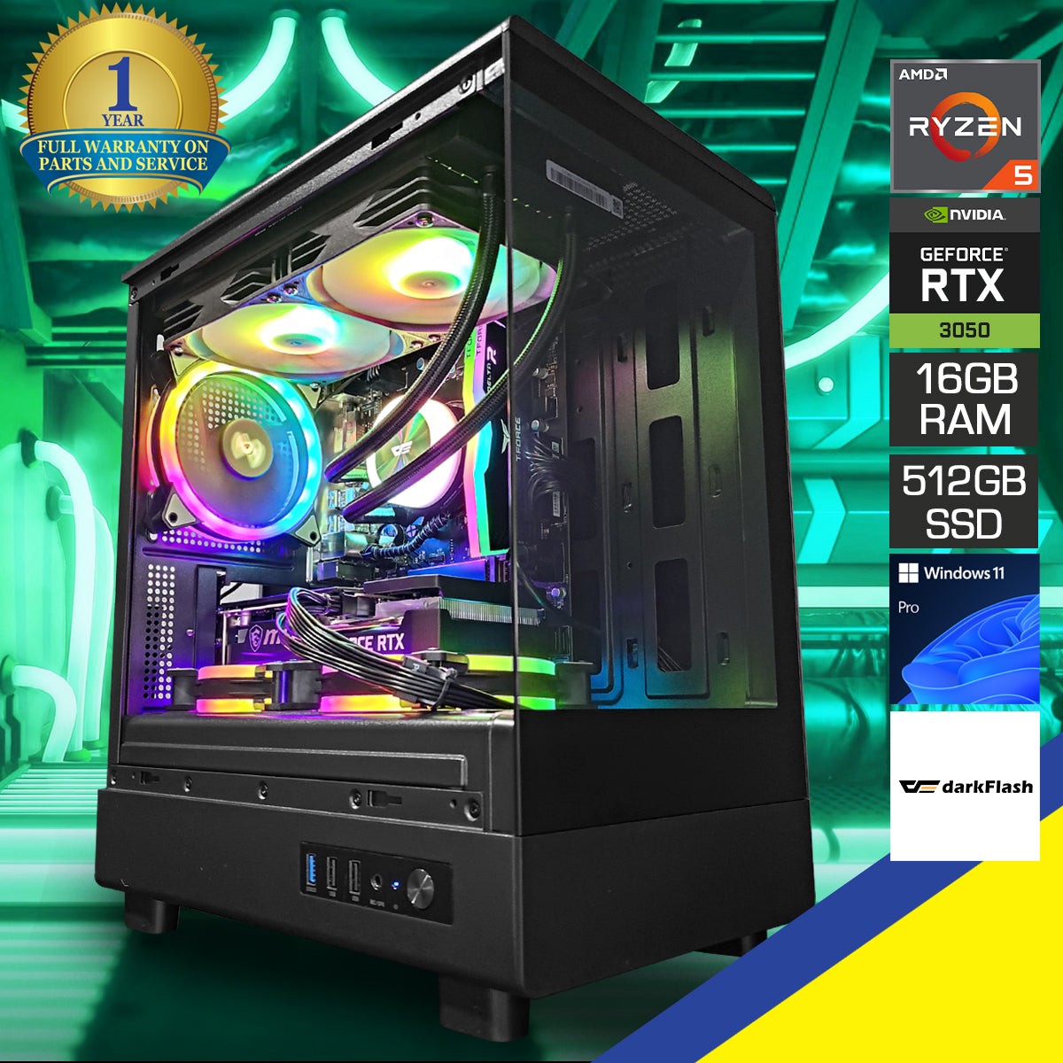 alpha-db330m-black-desktop-gaming-pc-ryzen-5-5500-16gb-ram-512gb-ssd-rtx-3050-windows-11-pro