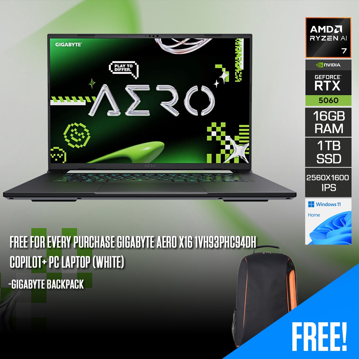 gigabyte-aero-x16-1vh93phc94dh-copilot-pc-laptop-white-16-qhd-2560x1600-165hz-ips-ryzen-ai-7-350-16gb-ram-1tb-ssd-rtx-5060-windows-11-home-gigabyte-backpack