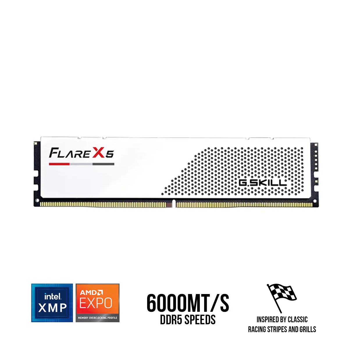 g-skill-flare-x5-16gb-16gbx1-ddr5-6000-mt-s-cl36-36-36-96-1-35v-intel-xmp-3-0-amd-expo-desktop-memory-white-f5-6000j3636f16gx1-fx5w