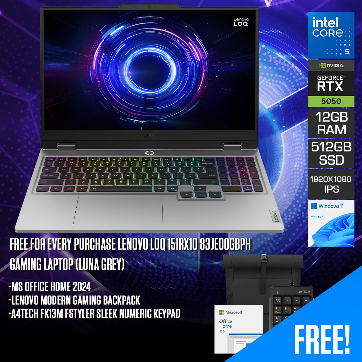lenovo-loq-15irx10-83je00gbph-gaming-laptop-15-6-fhd-ips-144hz-core-i5-13450hx-12gb-ram-512gb-ssd-rtx-5050-win-11-home-ms-office-home-2024-lenovo-modern-gaming-backpack-a4tech