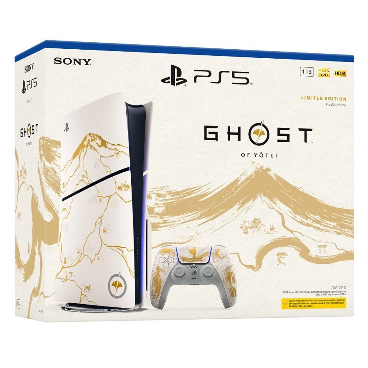 sony-playstation-ps5-console-slim-disc-version-ghost-of-yotei-gold-limited-edition-bundle
