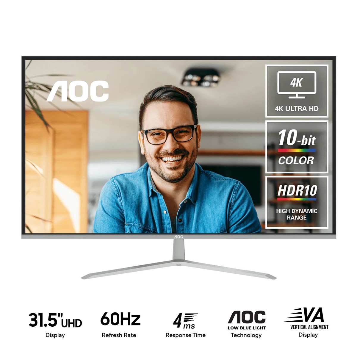 aoc-u32v11n-71-31-5-uhd-3840x2160-60hz-4ms-gtg-va-monitor-with-tilt-adjustment-black-silver