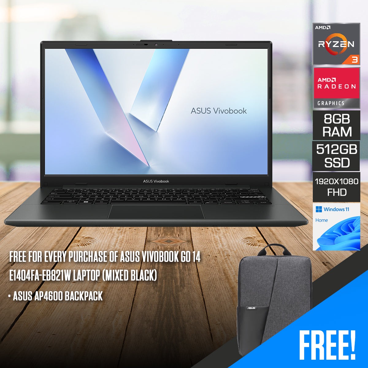 asus-vivobook-go-14-e1404fa-eb821w-laptop-mixed-black-14-fhd-1920x1080-ips-ryzen-3-7320u-8gb-ram-512gb-ssd-amd-radeon-graphics-windows-11-home-asus-ap4600-backpack