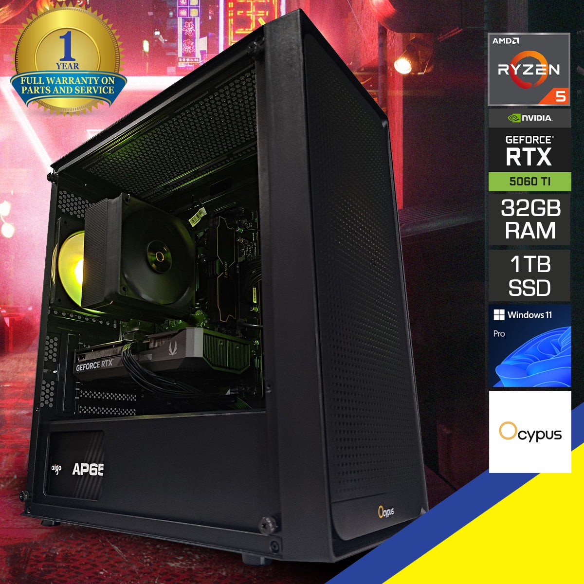 sigma-gamma-c50-black-desktop-gaming-pc-amd-ryzen-5-7500f-32gb-ram-1tb-ssd-rtx-5060-ti-windows-11-pro