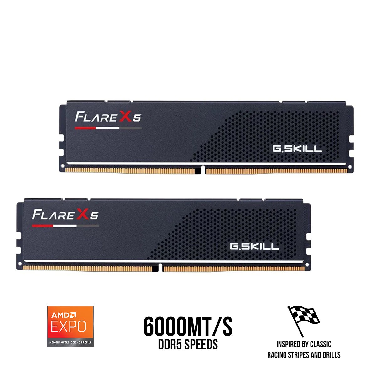 g-skill-flare-x5-32gb-2x16gb-ddr5-6000-mt-s-cl30-38-38-96-1-35v-amd-expo-desktop-memory-matte-black-f5-6000j3038f16gx2-fx5