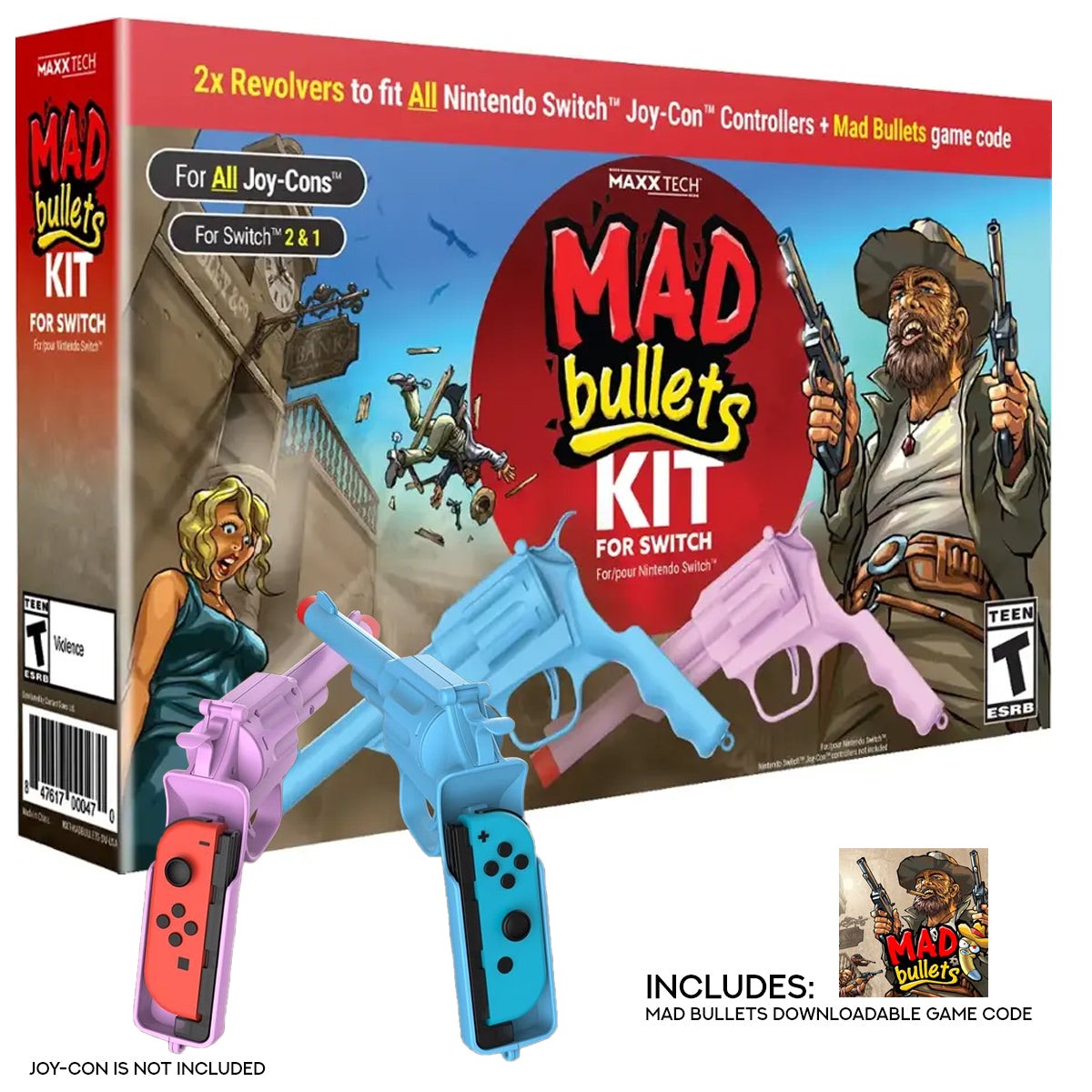 maxx-tech-mad-bullets-kit-2-revolvers-for-nintendo-switch-nintendo-switch-2-joy-con-controller-mad-bullets-downloadable-game-code-us