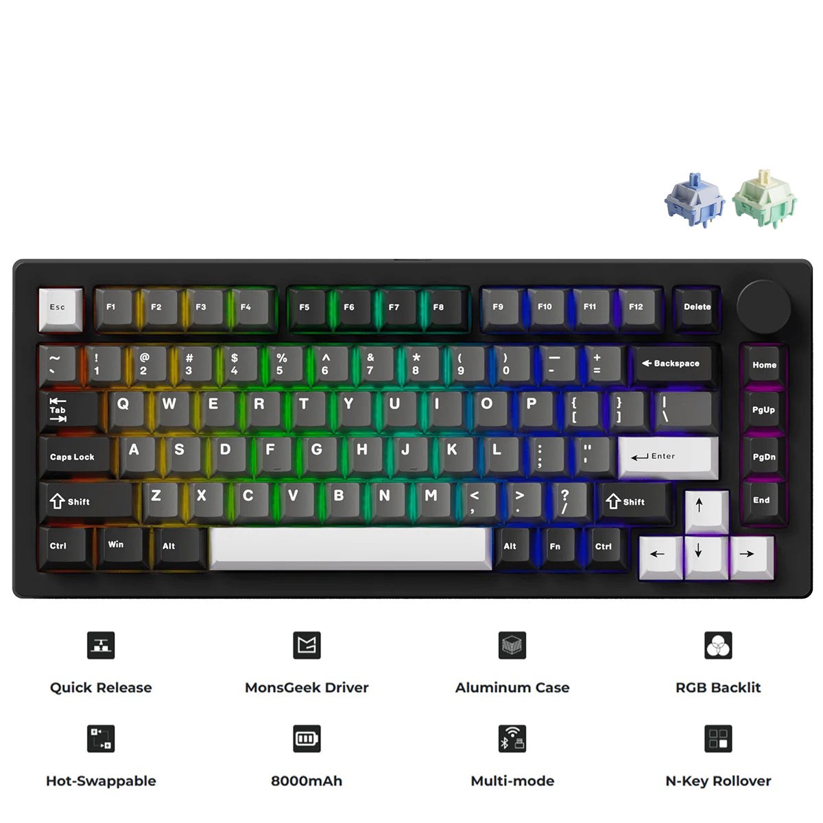 monsgeek-m1-v5-black-silver-aluminum-case-multi-mode-rgb-hot-swappable-mechanical-keyboard-akko-mirror-switch-akko-cilantro-switch