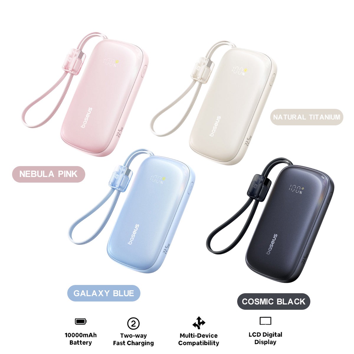 baseus-enerfill-fc21-qpow-3-ultra-digital-display-power-bank-with-detachable-cable-10000mah-22-5w-nebula-pink-galaxy-blue-natural-titanium