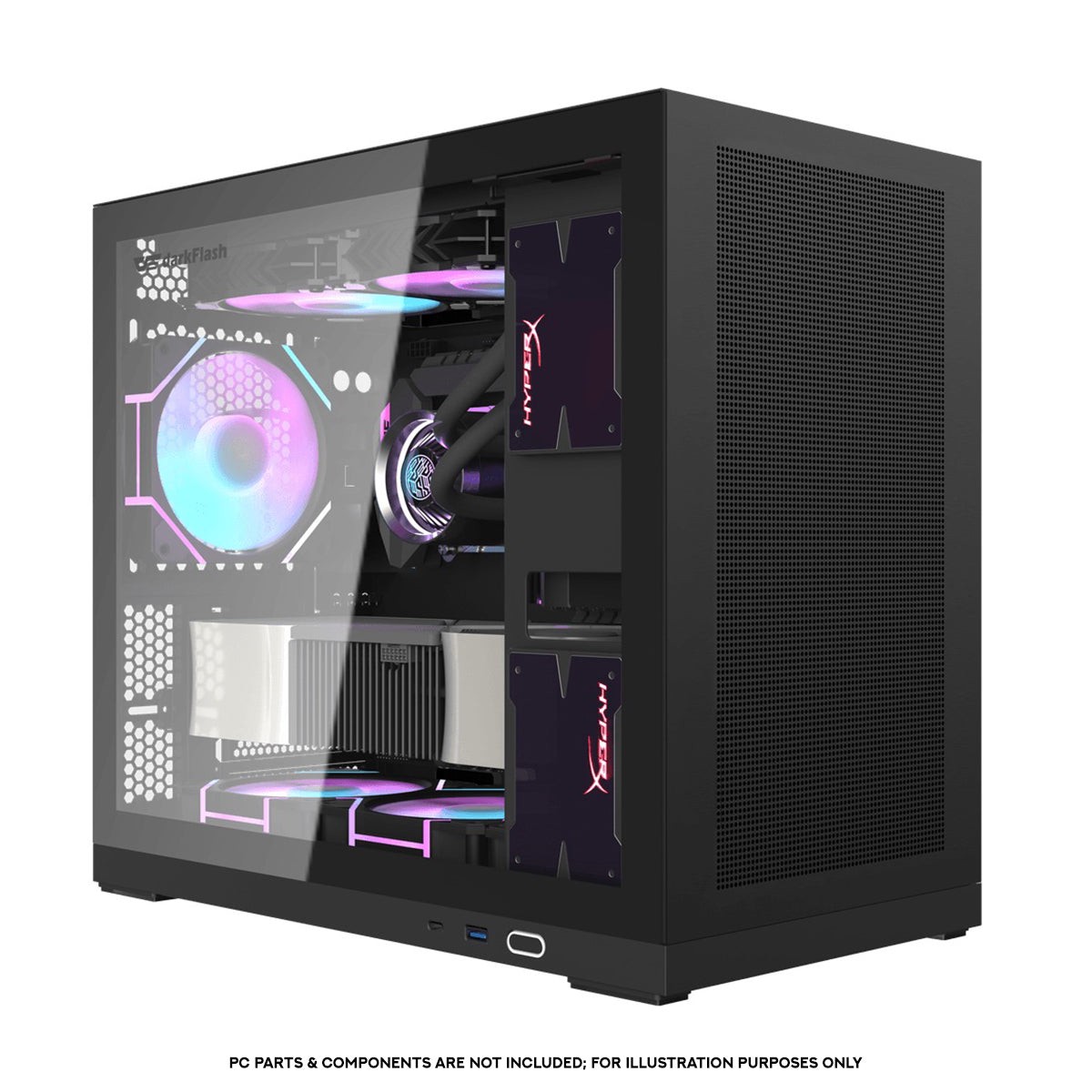 darkflash-ds210-luxury-m-atx-tempered-glass-side-panel-pc-case-black