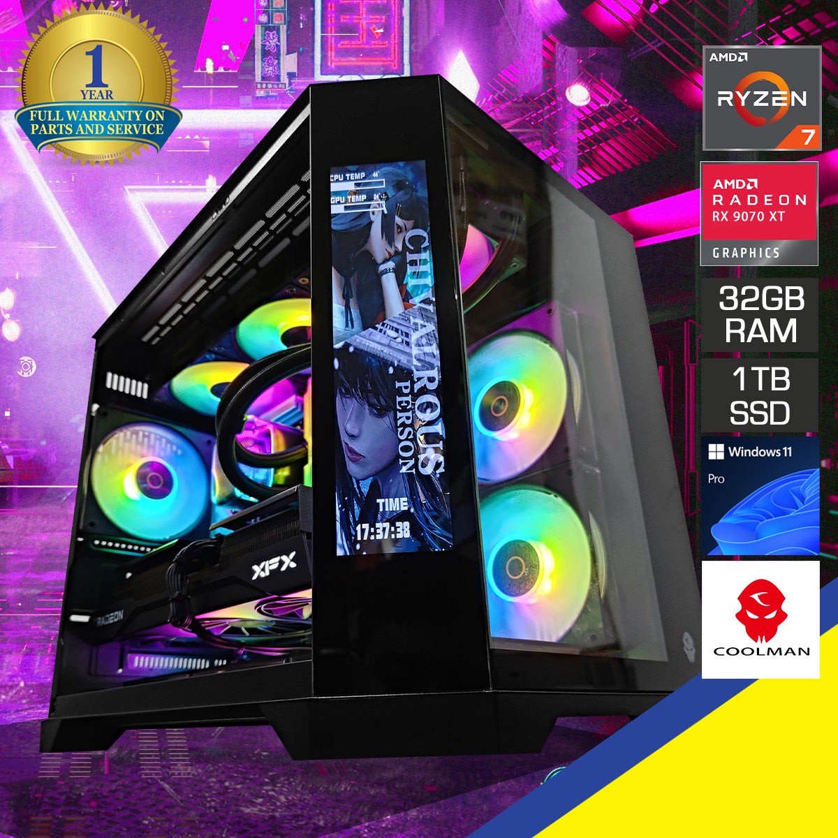optima-spectra-black-desktop-gaming-pc-amd-ryzen-7-7800x3d-32gb-2x16gb-ram-1tb-ssd-rx-9070-xt-windows-11-pro