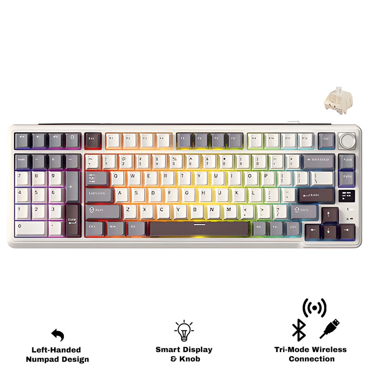 royal-kludge-rk-l98-tri-mode-rgb-101-keys-hot-swappable-mechanical-keyboard-sandalwood-brown-cream-switch