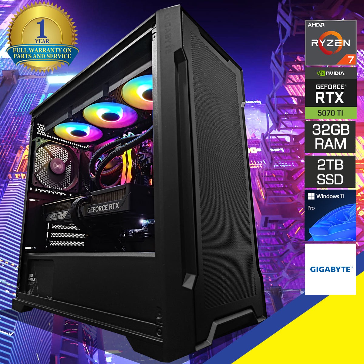 ultra-c102-black-desktop-gaming-pc-amd-ryzen-7-9800x3d-32gb-2x16gb-ram-2tb-ssd-rtx-5070-ti-windows-11-pro