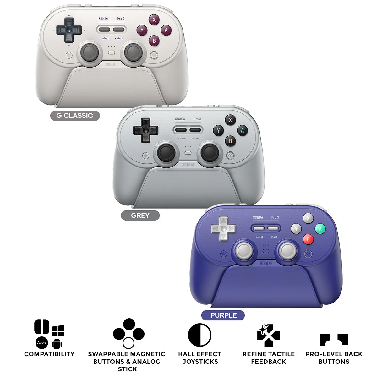8bitdo-pro-3-bluetooth-gamepad-for-nintendo-switch-windows-android-80gq-g-classic-grey-purple