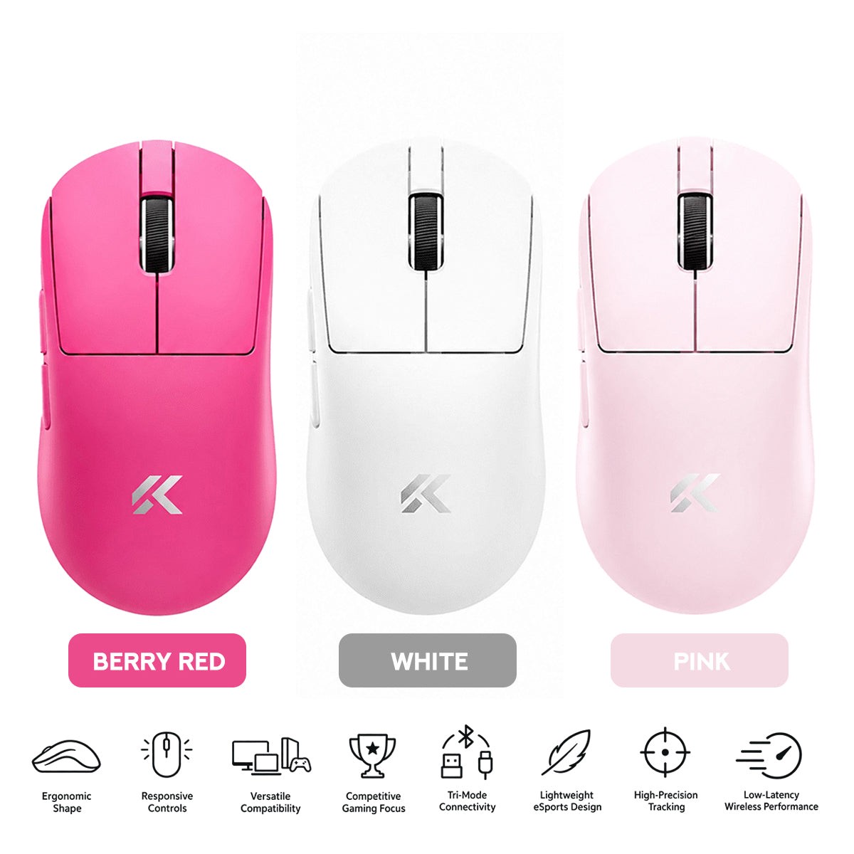 mchose-a7-v3-pro-tri-mode-lightweight-esports-gaming-mouse-berry-red-white-pink