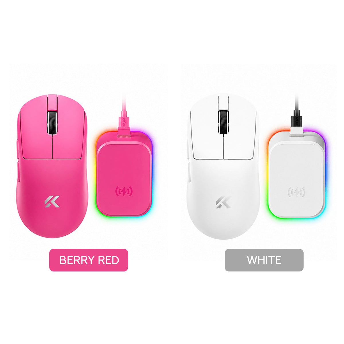 mchose-a7-v3-pro-tri-mode-lightweight-esports-gaming-mouse-berry-red-white