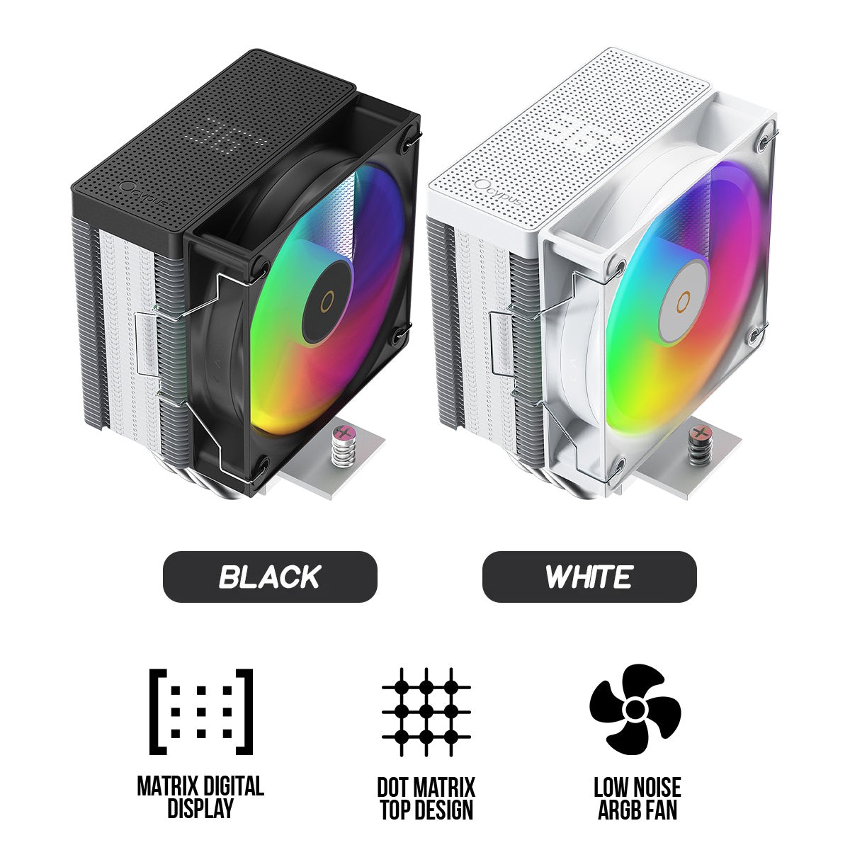 ocypus-gamma-a40-argb-digital-cpu-cooler-black-white-gamma-a40-bk1nawd00x-gl-gamma-a40-wh1nawd00x-gl