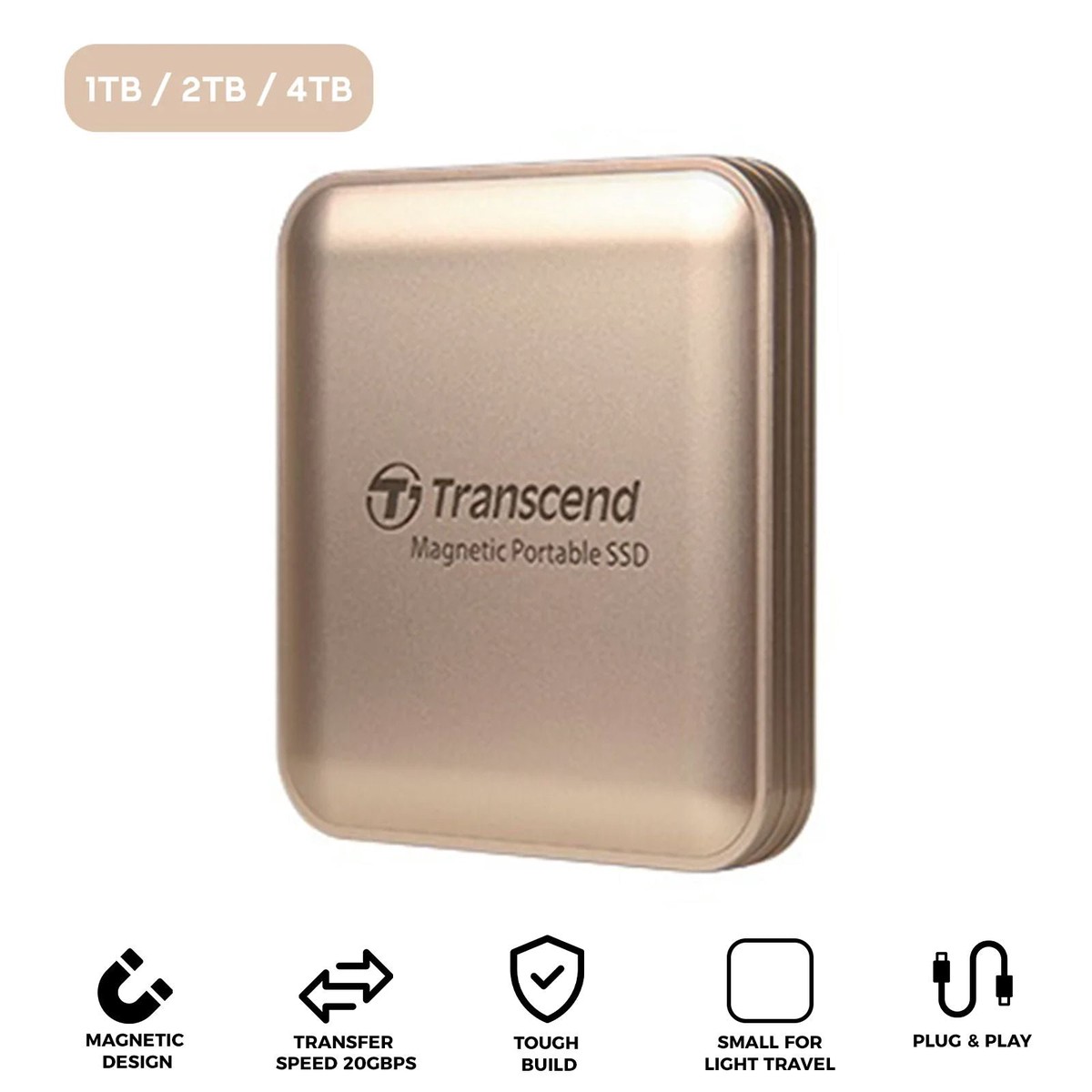 transcend-esd420-usb-20gbps-2000mb-s-read-write-type-c-magnetic-portable-ssd-champagne-gold-1tb-2tb-4tb