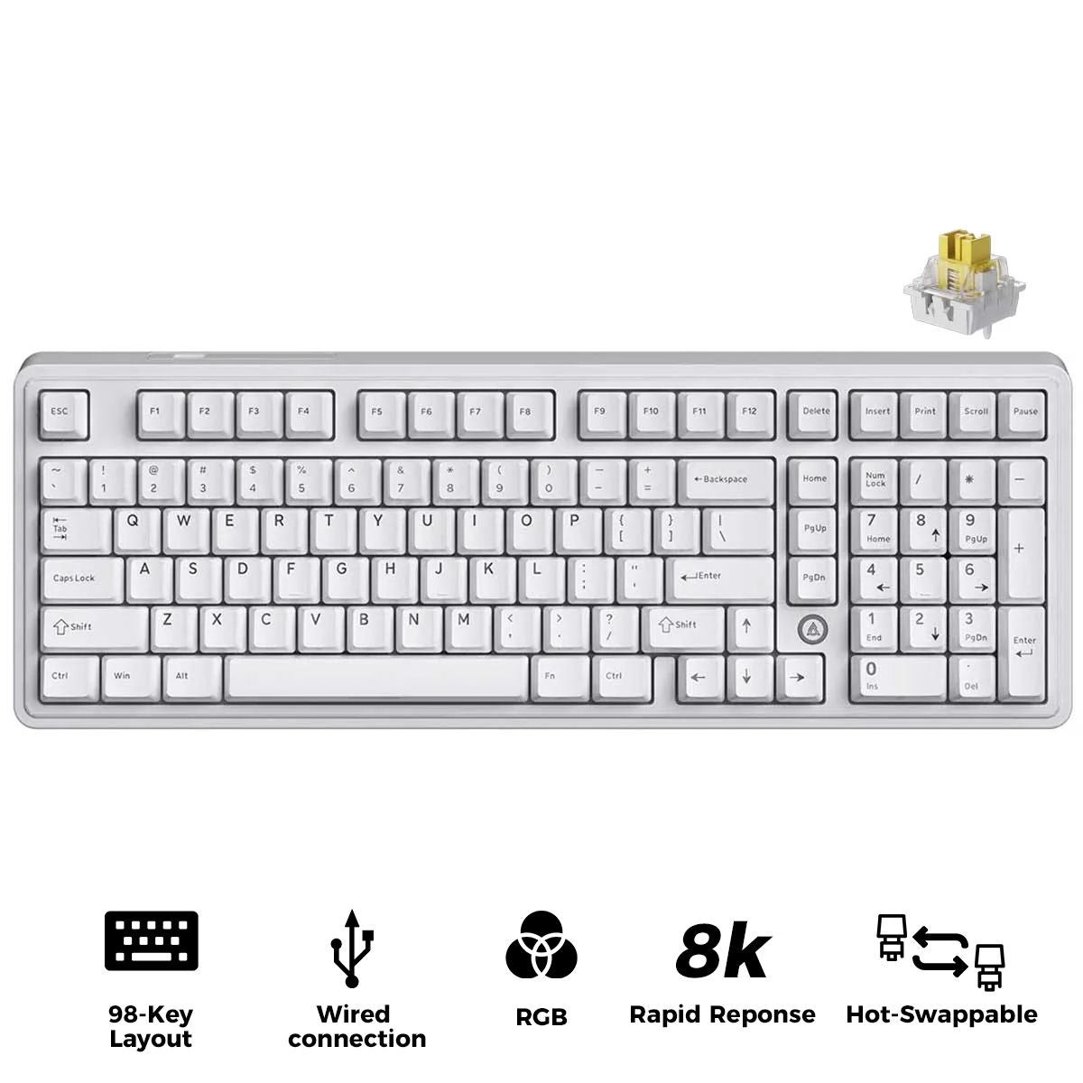 ajazz-ak980-max-rgb-wired-98-keys-gasket-mounted-hot-swappable-mechanical-keyboard-white-magnetic-grain-switch
