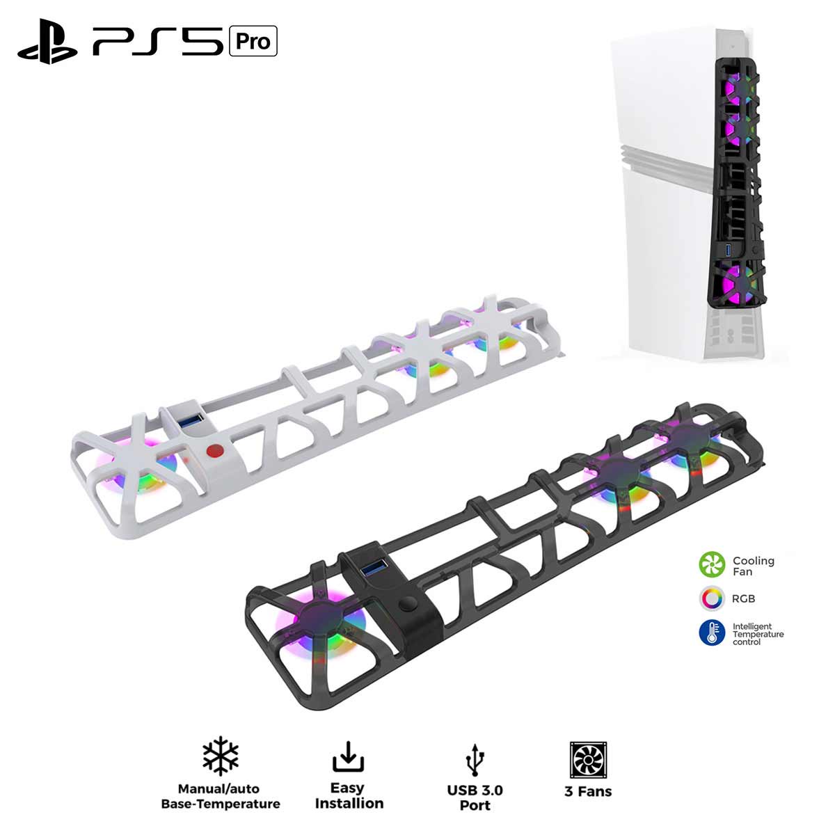 dobe-cooling-fan-rgb-for-ps5-pro-tp5-35153s-transparent-black-white