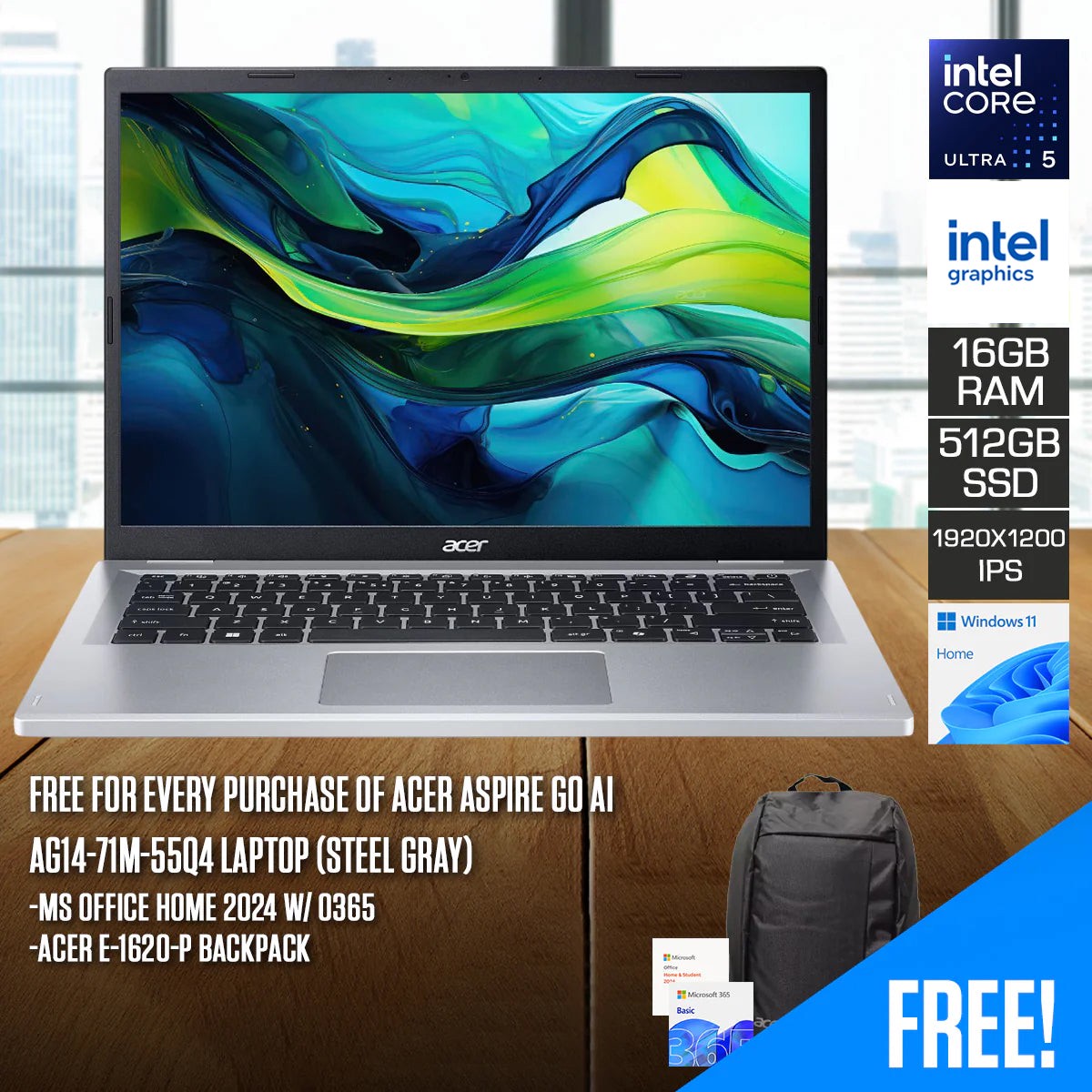 acer-aspire-go-ai-ag14-71m-55q4-laptop-14-wuxga-ips-core-ultra-5-115u-16gb-ram-512gb-ssd-intel-graphics-windows-11-home-ms-office-home-2024-w-o365-acer-e-1620-p-backpack