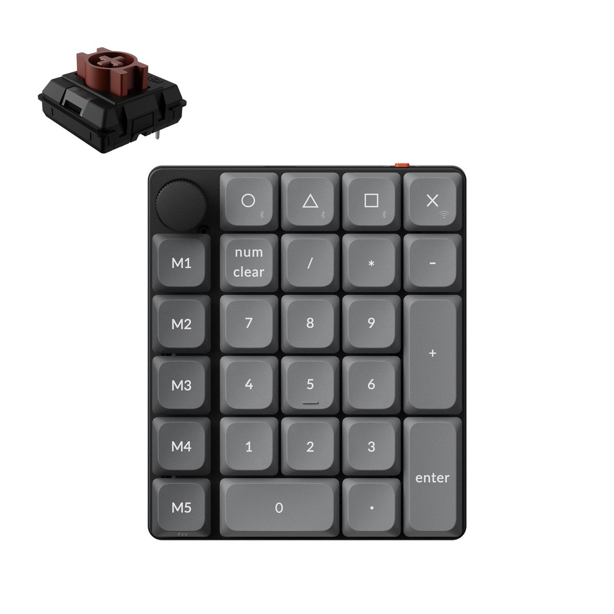 keychron-k0-max-qmk-rgb-hot-swappable-wireless-custom-number-pad-milk-pom-brown-switch-k0m-h3