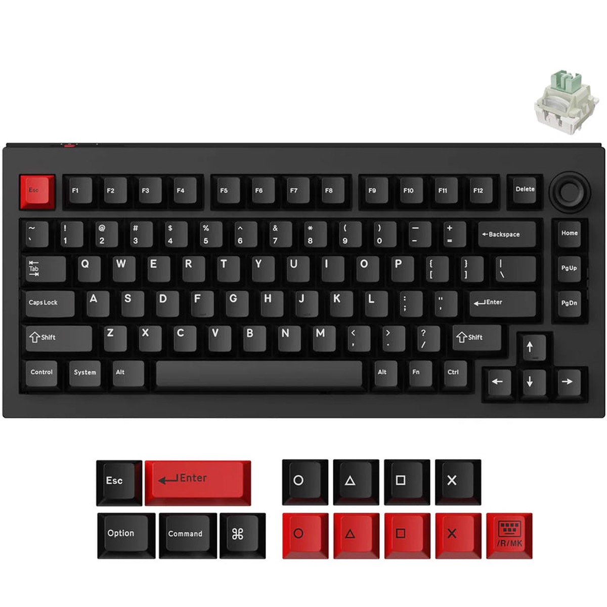 keychron-lemokey-l5-he-fully-assembled-knob-rgb-hot-swappable-75-magnetic-switch-custom-gaming-keyboard-dark-master-lemokey-ultra-fast-lime-magnetic-switch-l5w-m1