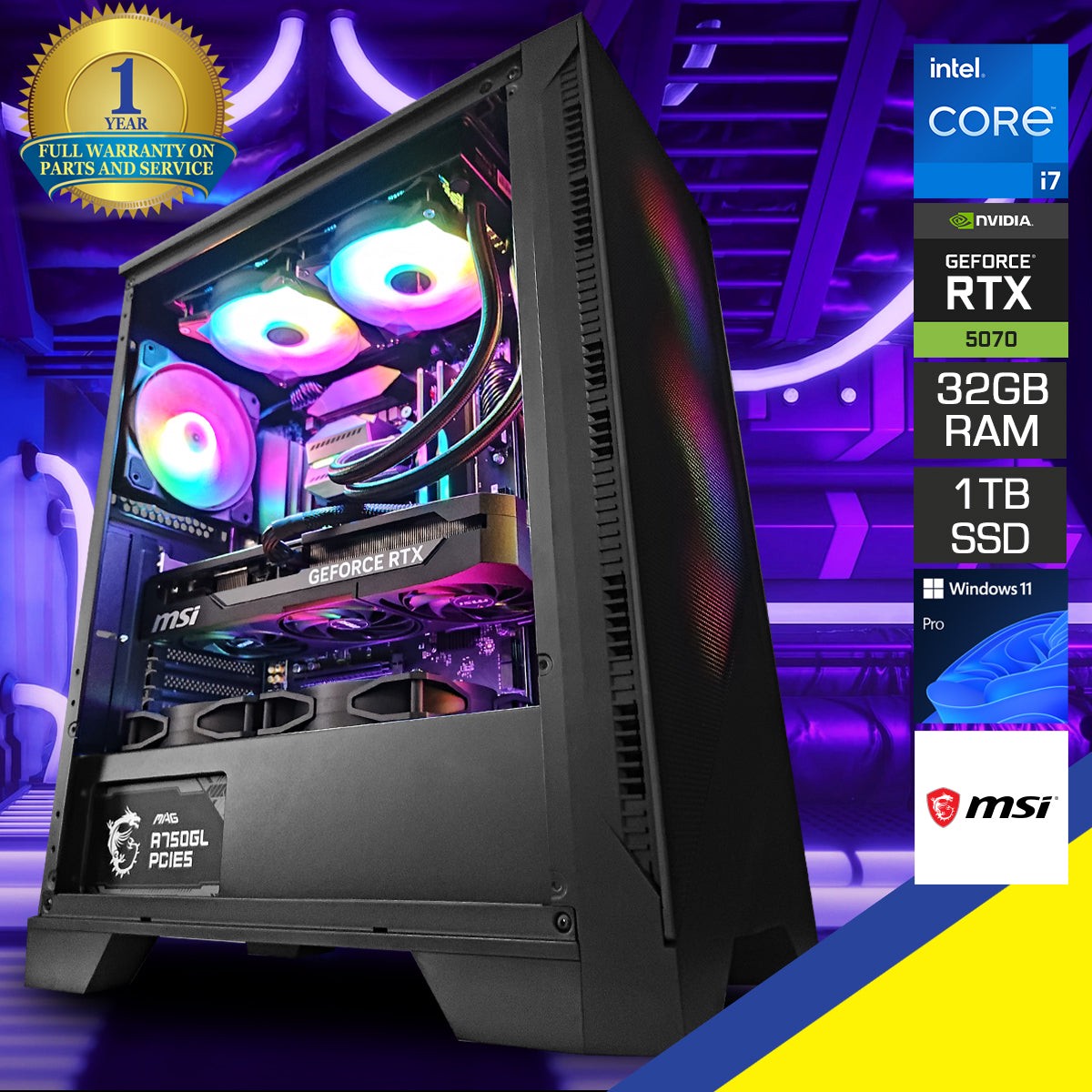 sophos-forge-120a-black-desktop-gaming-pc-intel-i7-14700f-32gb-ram-1tb-ssd-with-wifi-bluetooth-geforce-rtx-5070-oc-windows-11-pro