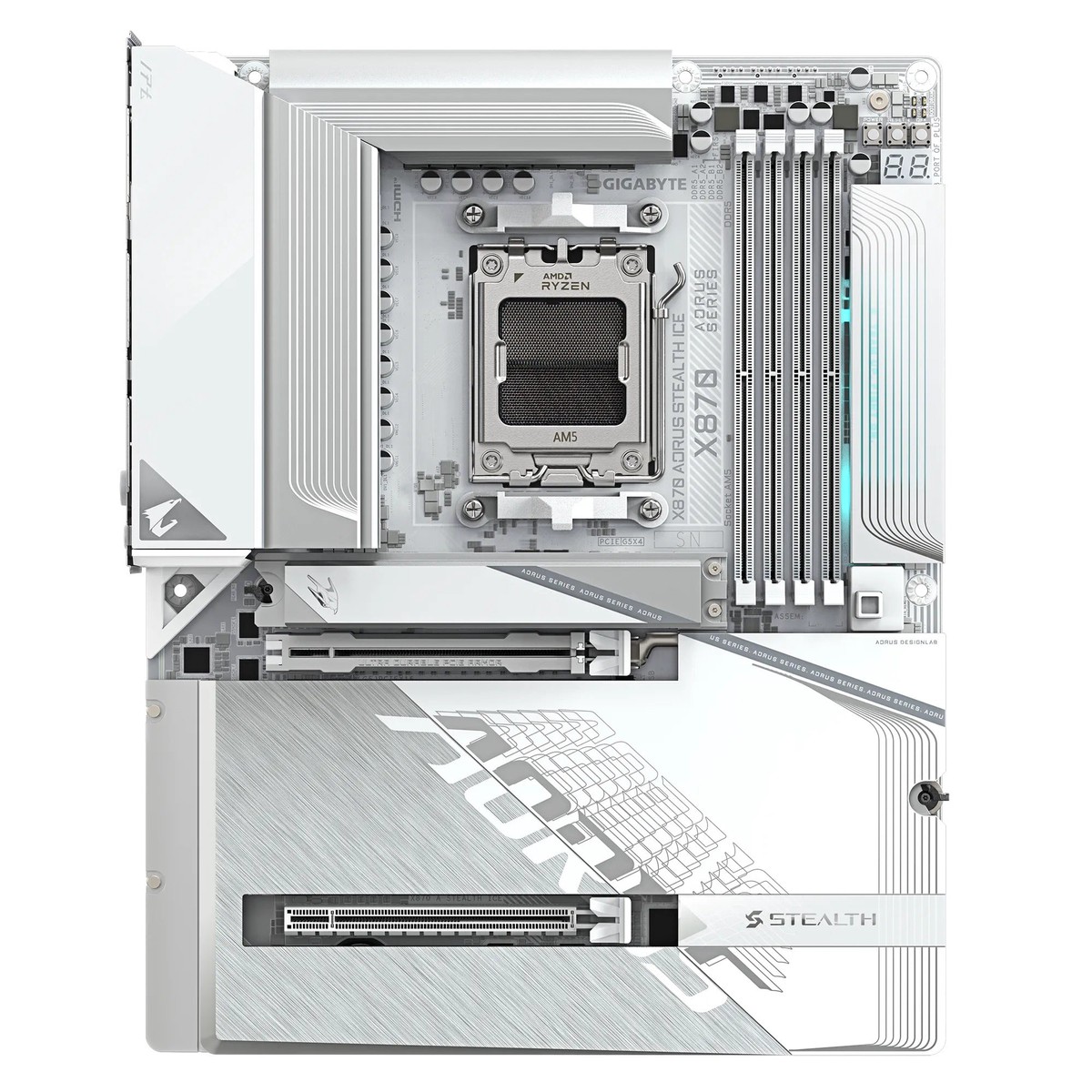 gigabyte-x870-aorus-stealth-ice-ddr5-amd-gaming-motherboard