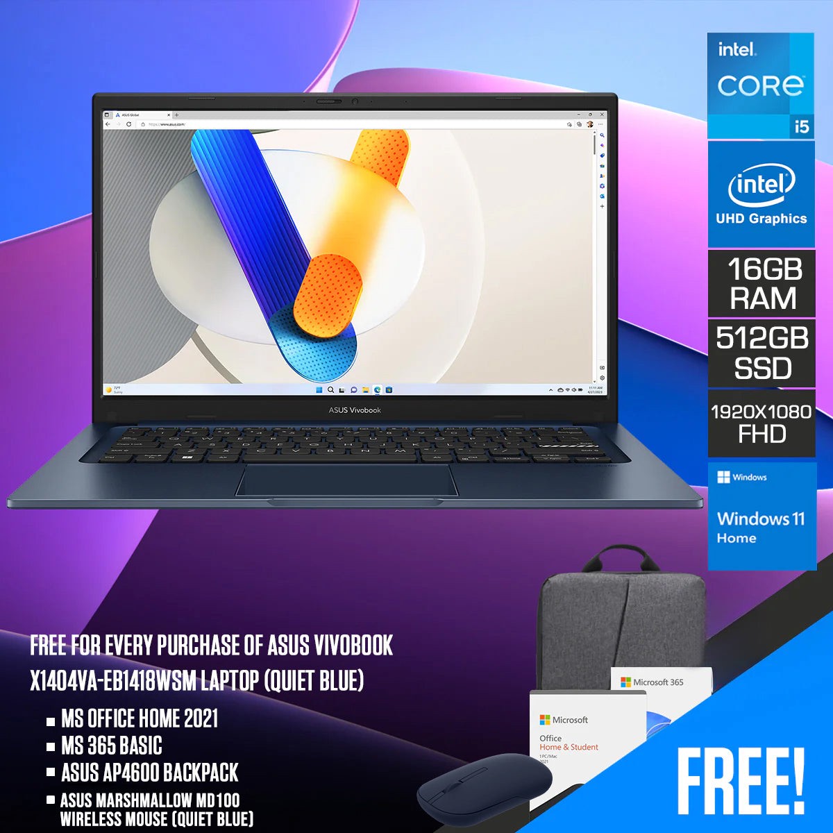 asus-vivobook-x1404va-eb1418wsm-laptop-14-fhd-core-5-120u-16gb-ram-512gb-ssd-intel-uhd-graphics-win-11-home-ms-office-home-2021-ms-365-basic-asus-ap4600-backpack-asus-marshmallow