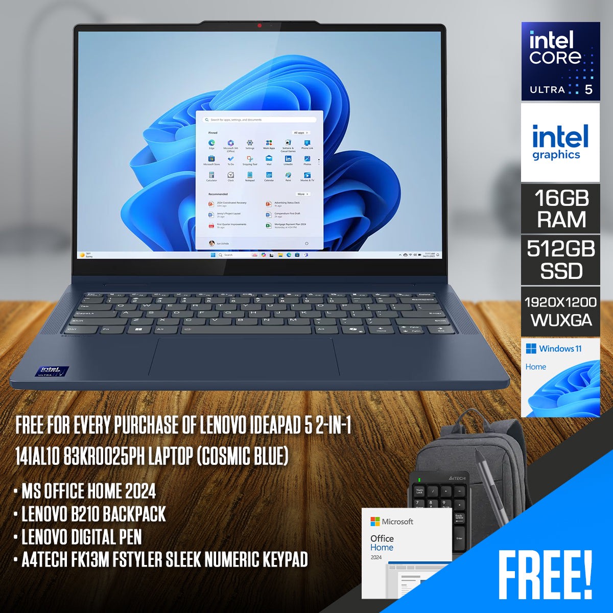 lenovo-ideapad-5-2-in-1-14ial10-83kr0025ph-laptop-14-wuxga-ips-core-ultra-5-225u-16gb-ram-512gb-ssd-integrated-graphics-win11-home-ms-office-home-2024-lenovo-b210-backpack-digital