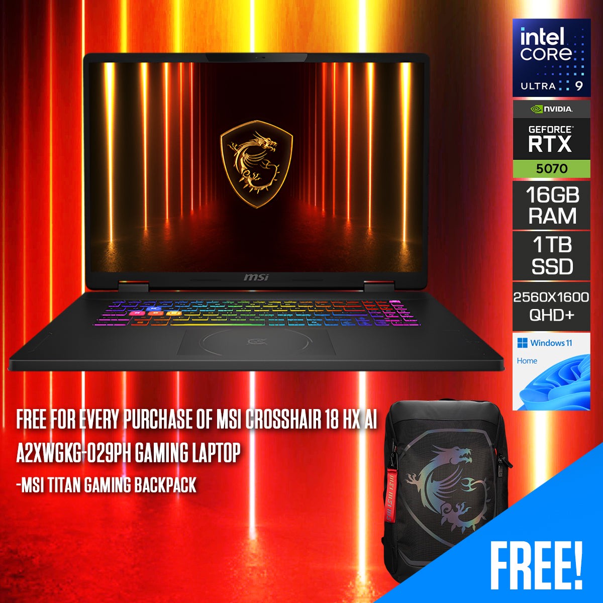 msi-crosshair-18-hx-ai-a2xwgkg-029ph-gaming-laptop-18-qhd-2560x1600-240hz-ips-core-ultra-9-275hx-16gb-ram-1tb-ssd-rtx-5070-windows-11-home-msi-titan-gaming-backpack