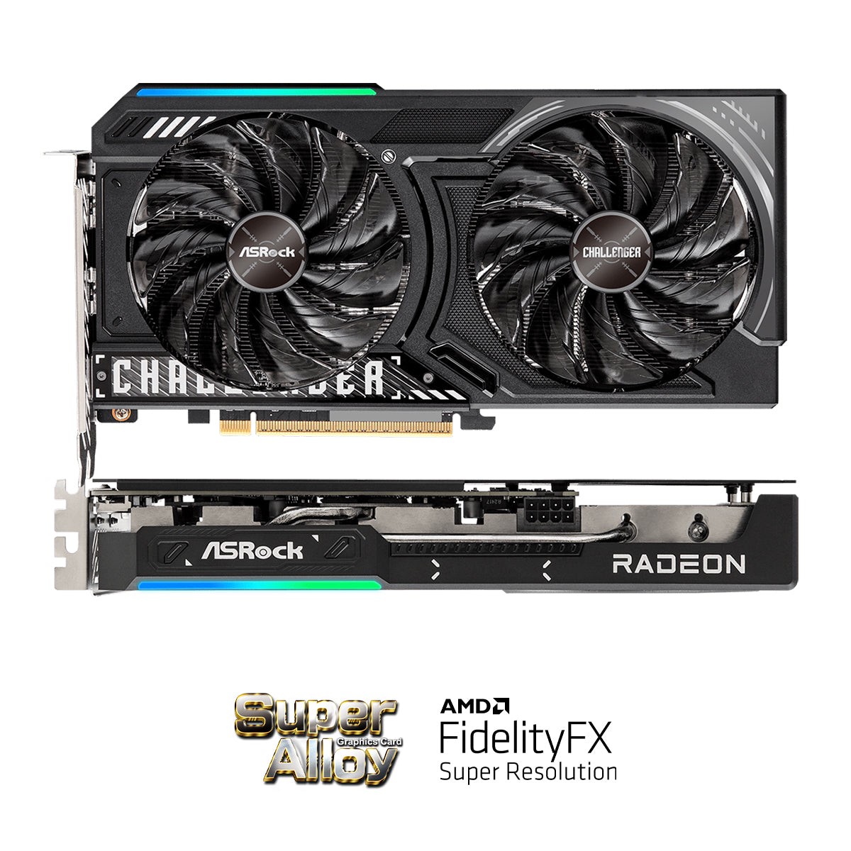 asrock-amd-radeon-rx-9060-xt-challenger-8gb-gddr6-oc-graphics-card