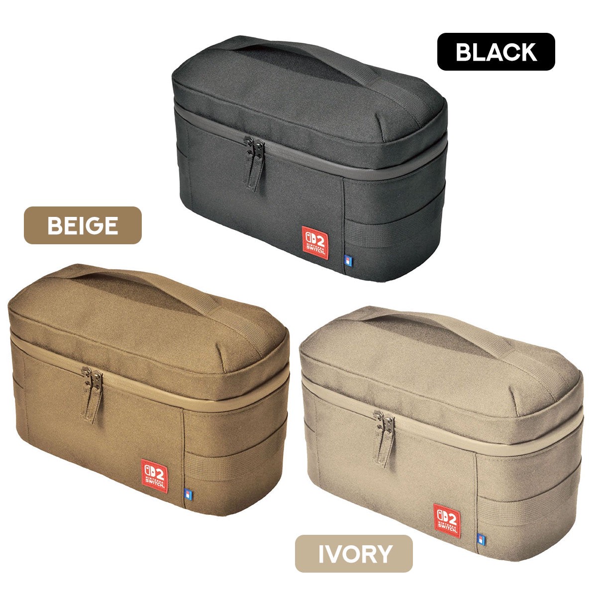 hori-compact-carry-all-nintendo-switch-2-beige-ivory-black-nsx-081a-nsx-082a-nsx-021a