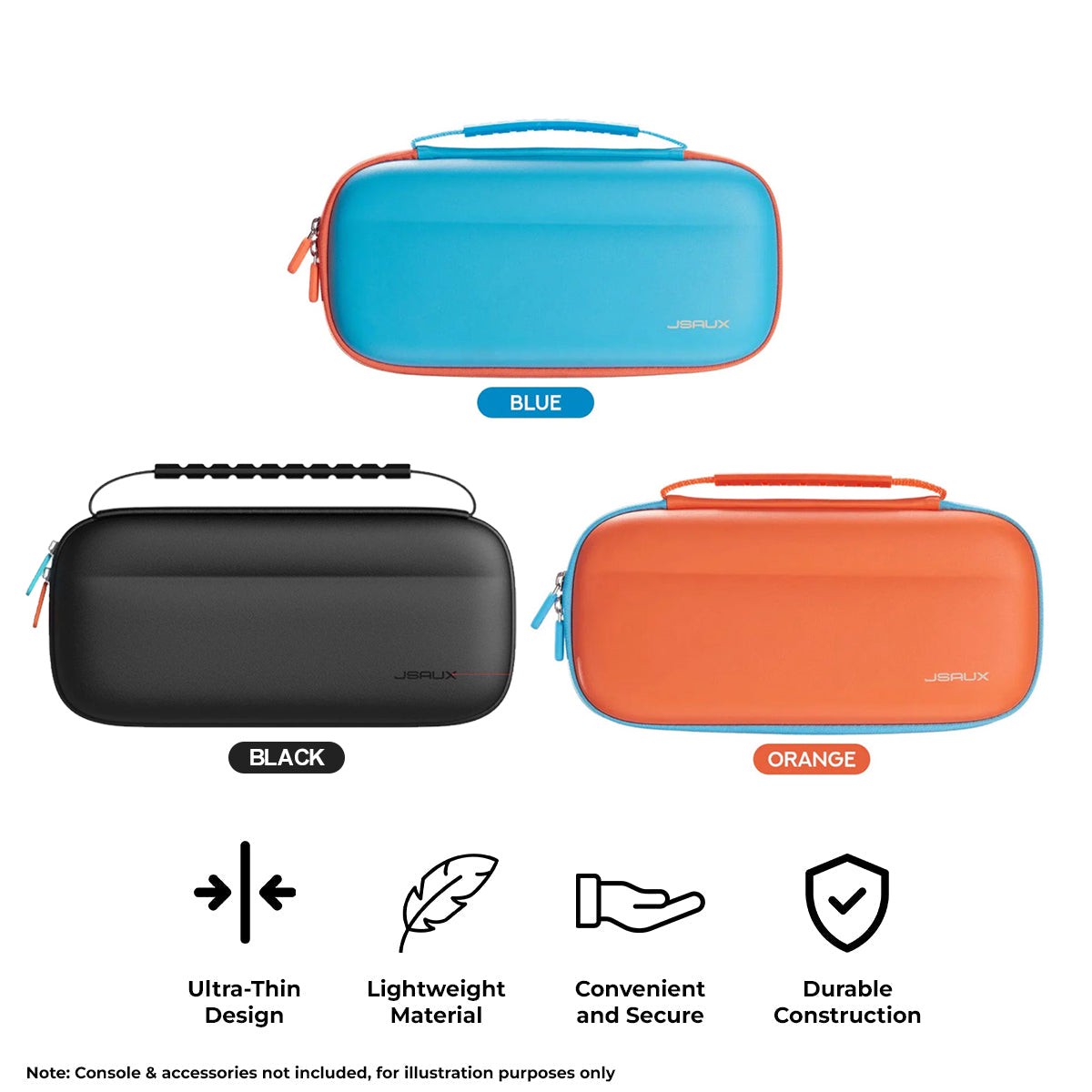 jsaux-colorful-ultra-thin-carrying-case-for-nintendo-switch-2-blue-orange-black-bg0119