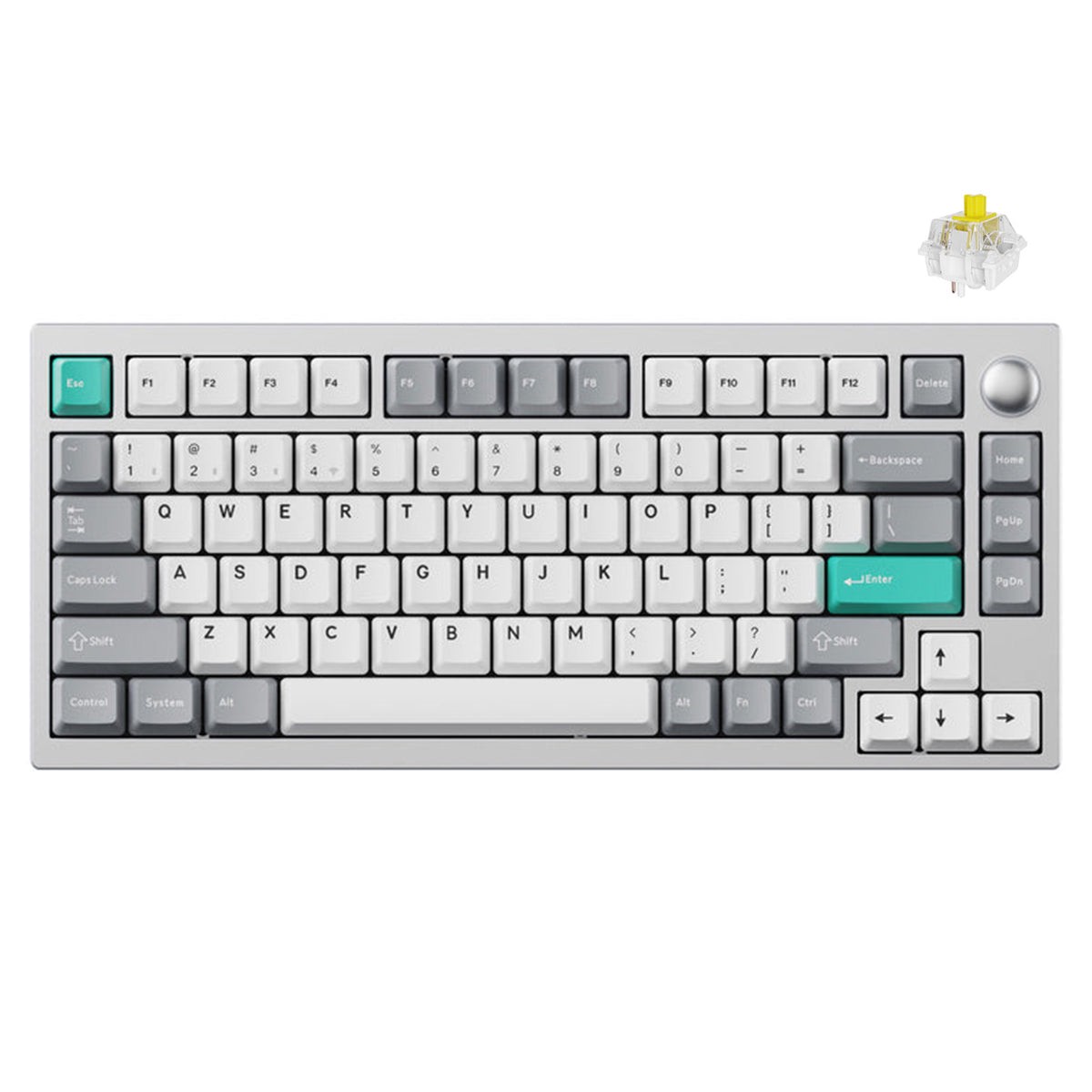 keychron-lemokey-p1-qmk-via-fully-assembled-with-knob-pro-version-rgb-backlight-hot-swappable-75-custom-gaming-keyboard-space-silver-super-banana-switch-p1p-x4