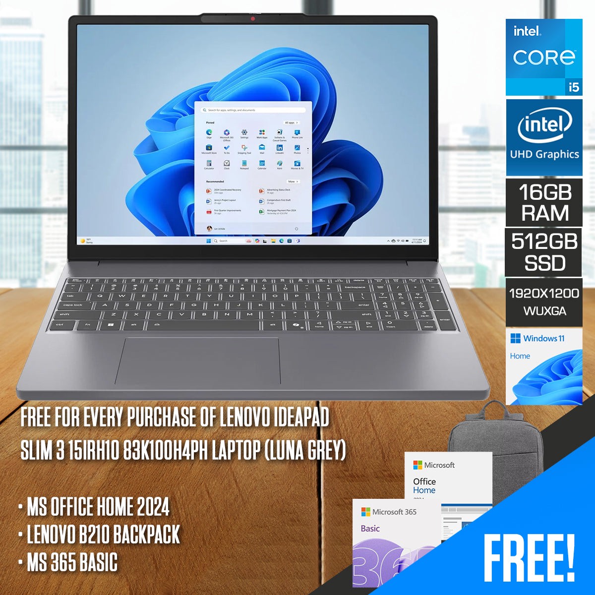 lenovo-ideapad-slim-3-15irh10-83k100h4ph-laptop-15-3-wuxga-ips-core-i5-13420h-16gb-ram-512gb-ssd-intel-uhd-graphics-windows-11-home-ms-office-home-2024-ms-365-basic-lenovo-b210