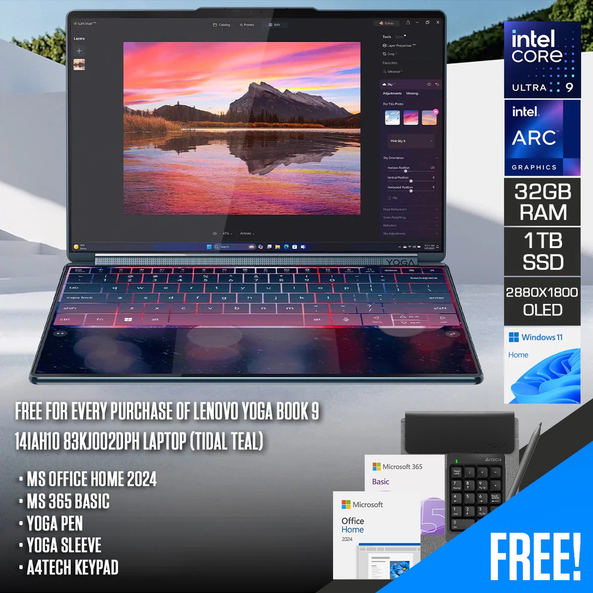 lenovo-yoga-book-9-14iah10-83kj002dph-laptop-2x-14-2-8k-wqxga-oled-120hz-touch-core-ultra-9-285h-32gb-ram-1tb-ssd-intel-arc-win-11-home-office-home-2024-365-basic-yoga-pen-yoga-sleeve