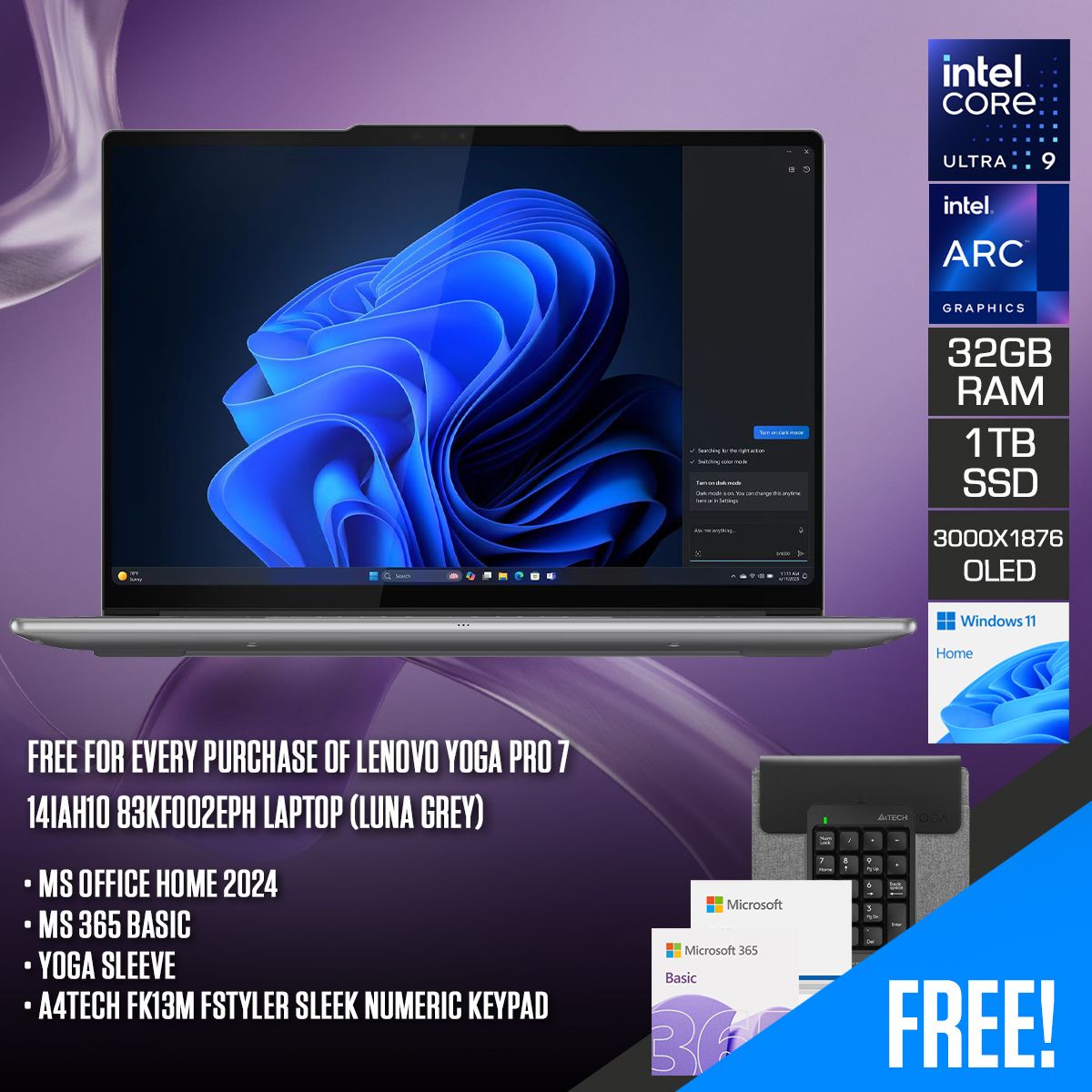 lenovo-yoga-pro-7-14iah10-83kf002eph-laptop-14-5-3k-oled-120hz-touch-core-ultra-9-285h-32gb-ram-1tb-ssd-intel-arc-140t-win-11-home-ms-office-home-2024-ms-365-basic-yoga-sleeve