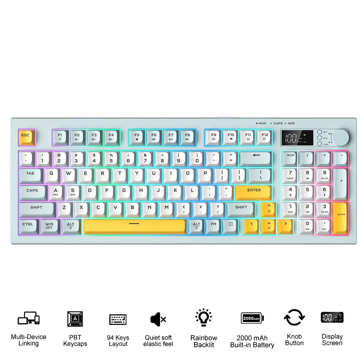 onikuma-g80-94-key-rgb-tri-mode-membrane-keyboard-with-knob-and-lcd-screen