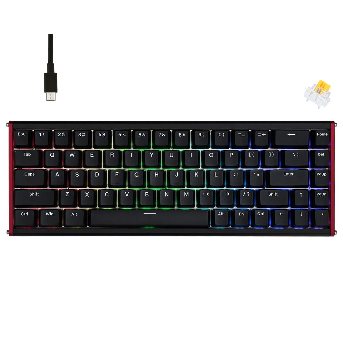ajazz-alux68-plus-rgb-wired-68-keys-aluminum-cnc-case-hot-swappable-mechanical-keyboard-black-magnetic-grain-switch