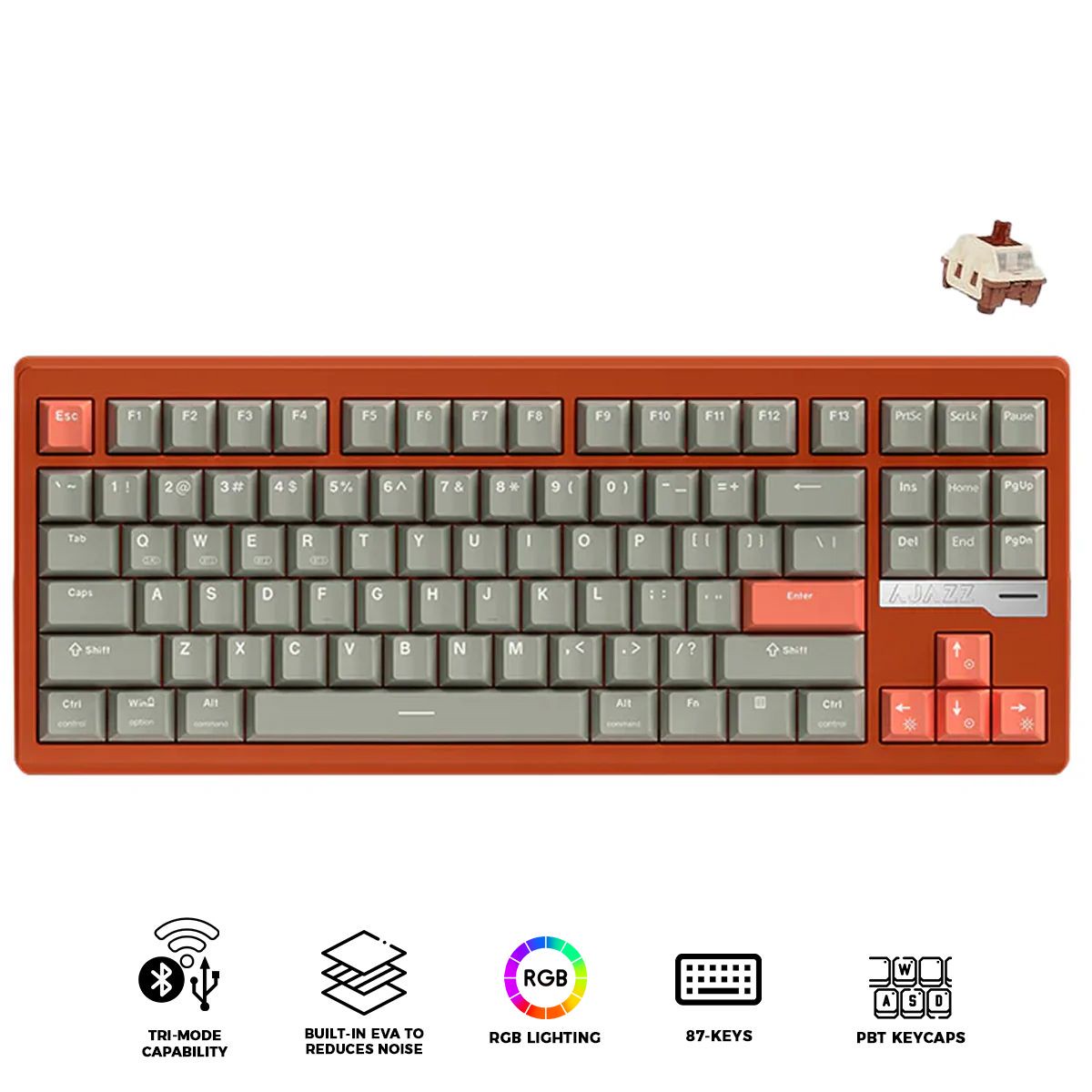 ajazz-qs87-rgb-tri-mode-87-keys-aluminum-cnc-case-gasket-mounted-hot-swappable-mechanical-keyboard-grey-red-maillard-switch