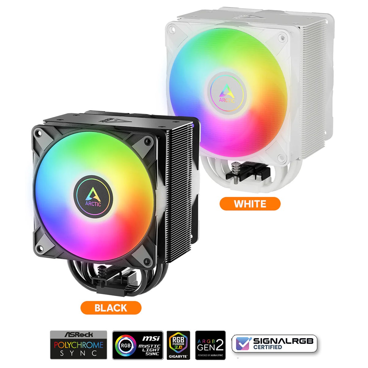 arctic-freezer-36-a-rgb-multi-compatible-tower-cpu-cooler-with-a-rgb-black-white