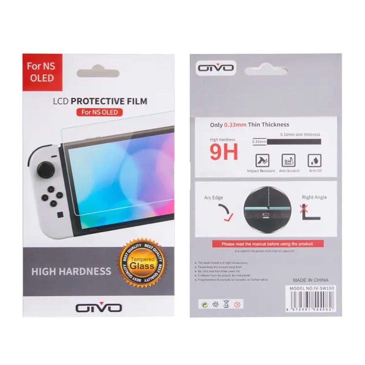 oivo-lcd-protective-film-tempered-glass-0-33mm-9h-super-hardness-for-nintendo-switch-oled-iv-sw161