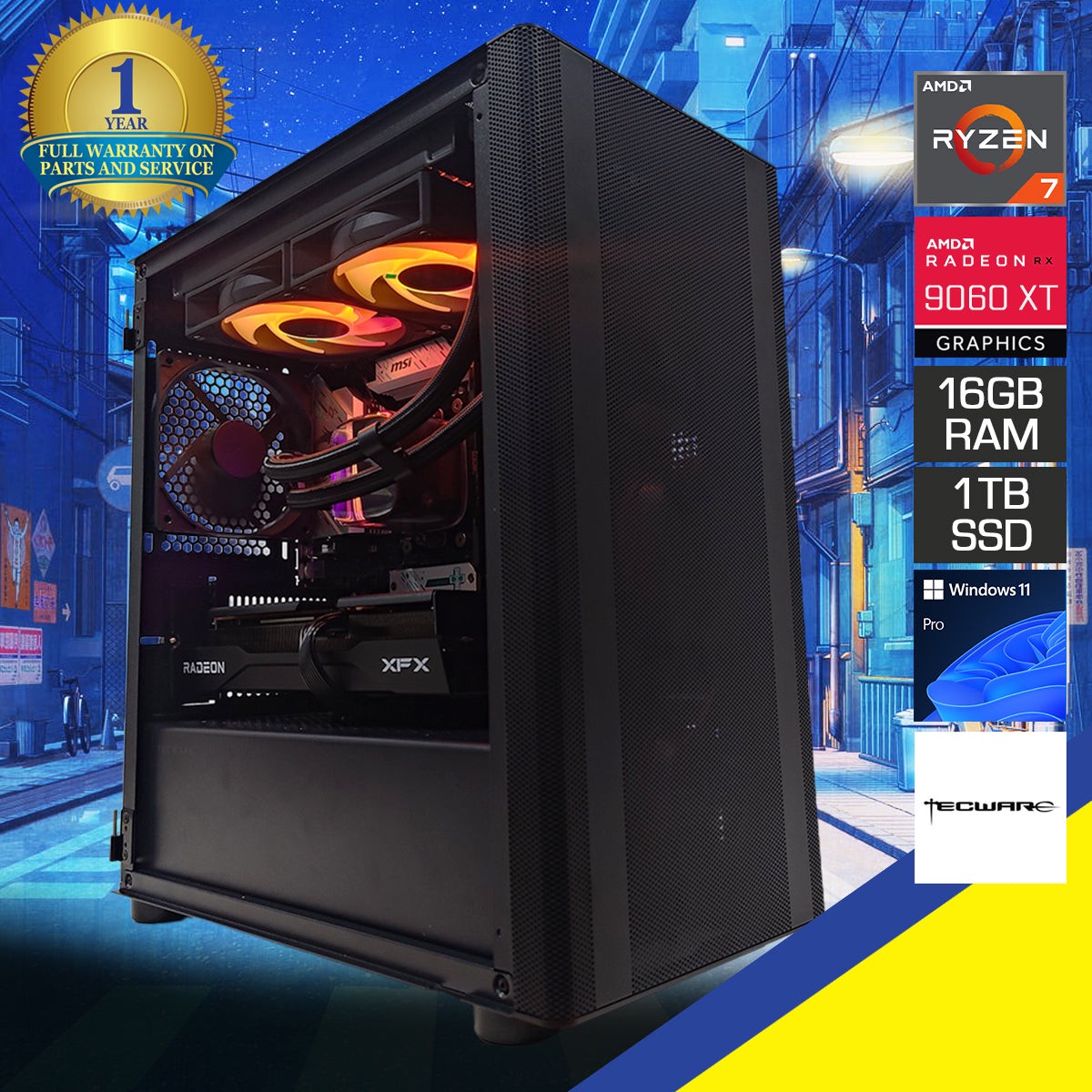 aurora-flatline-black-desktop-gaming-pc-amd-ryzen-7-8700f-16gb-2x8gb-ram-1tb-ssd-rx-9060-xt-windows-11-pro