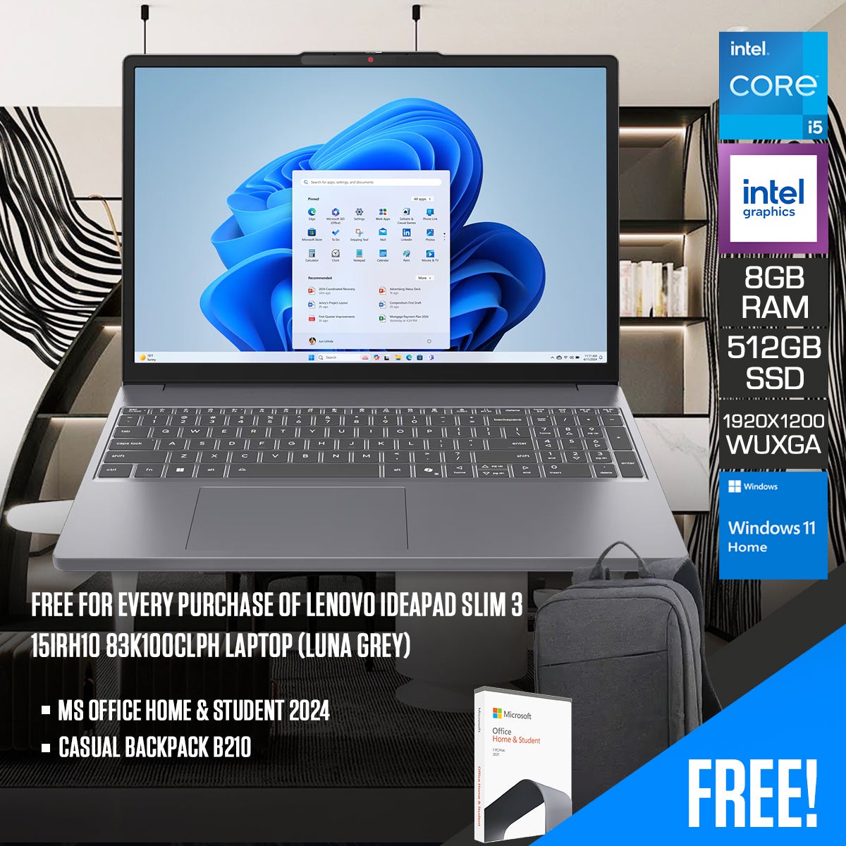 lenovo-ideapad-slim-3-15irh10-83k100clph-laptop-15-3-wuxga-i5-13420h-8gb-ram-512gb-ssd-intel-integrated-graphics-windows-11-home-ms-office-home-student-2024-casual-backpack-b210