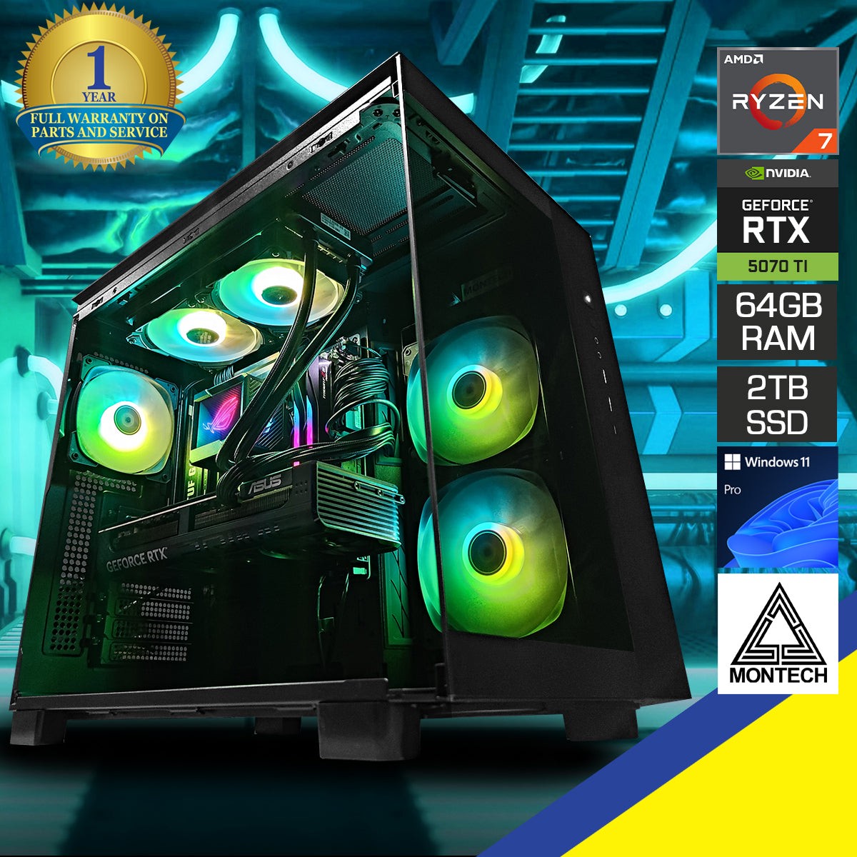 ultra-king-65-pro-black-desktop-gaming-pc-ryzen-7-7800x3d-64-gb-ram-2-tb-ssd-rtx-5070-ti-windows-11-pro
