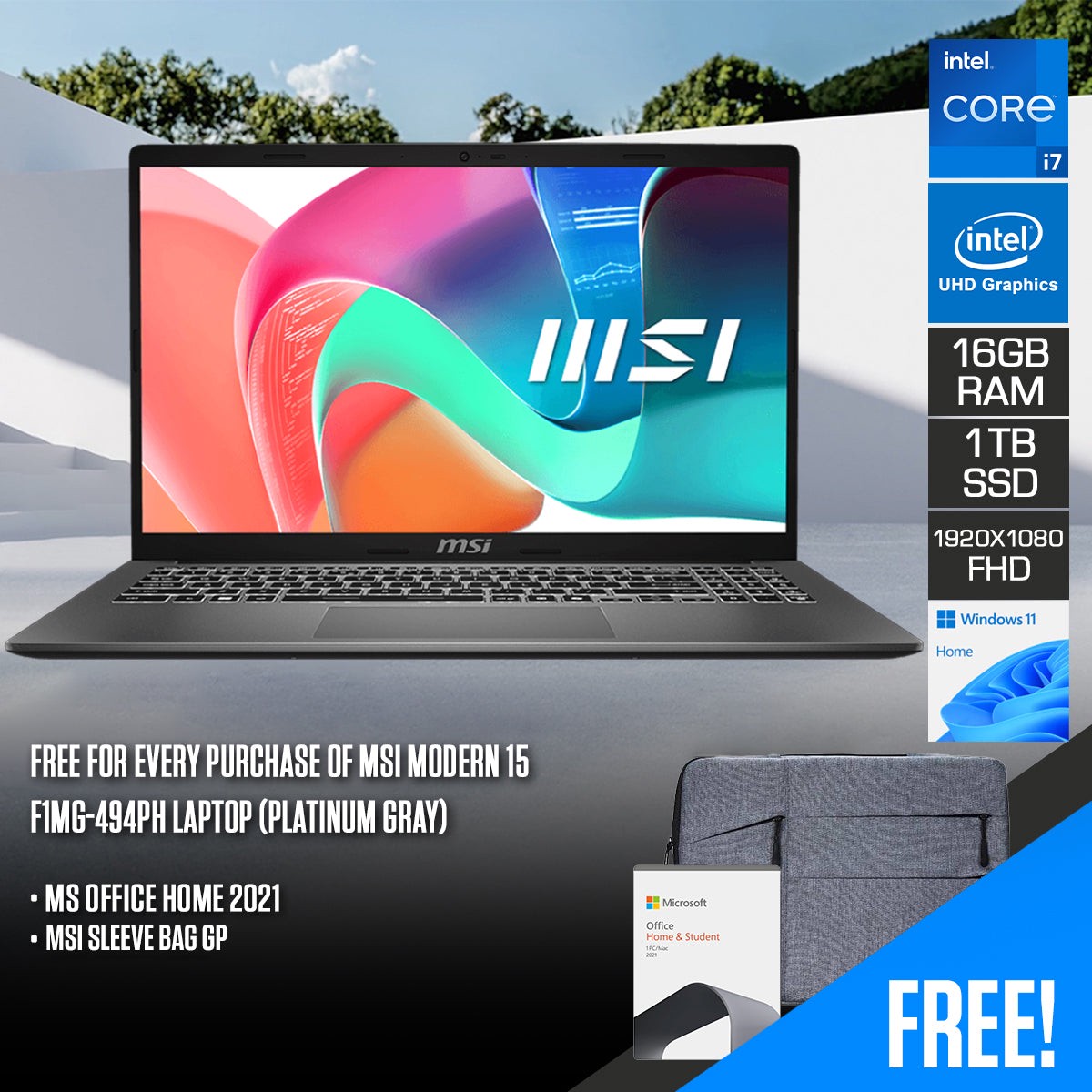 msi-modern-15-f1mg-494ph-laptop-15-6-fhd-ips-intel-core-7-150u-16gb-ram-1tb-ssd-intel-uhd-graphics-windows-11-home-ms-office-home-student-2021-msi-sleeve-bag-gp