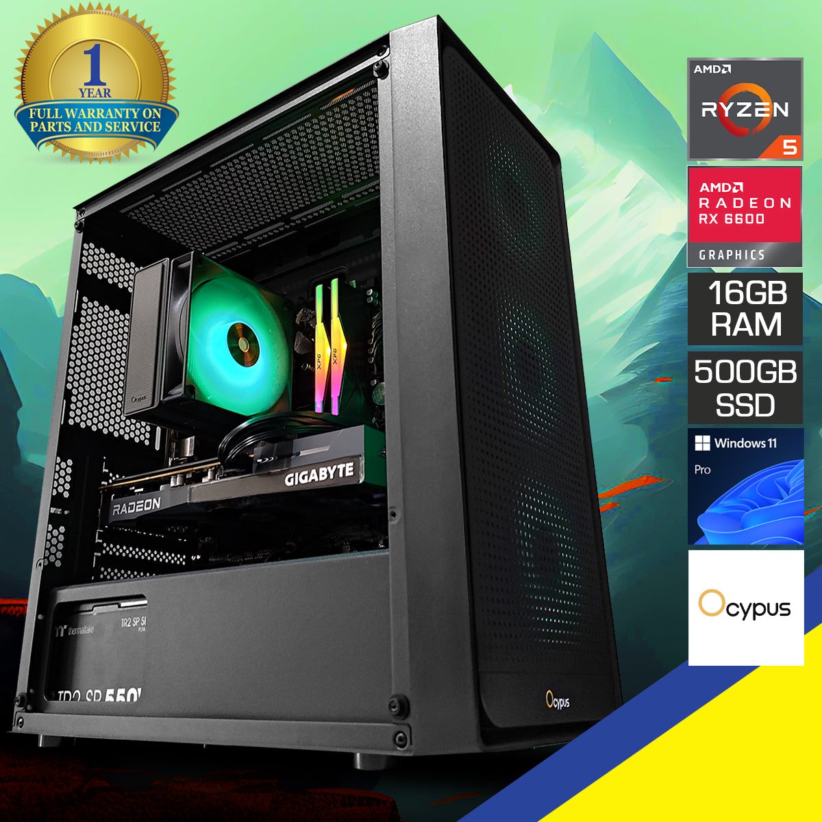 new-arrival-alpha-gamma-c50-black-desktop-gaming-pc-amd-ryzen-5-5600g-16gb-ram-500gb-ssd-rx-6600-windows-11-pro