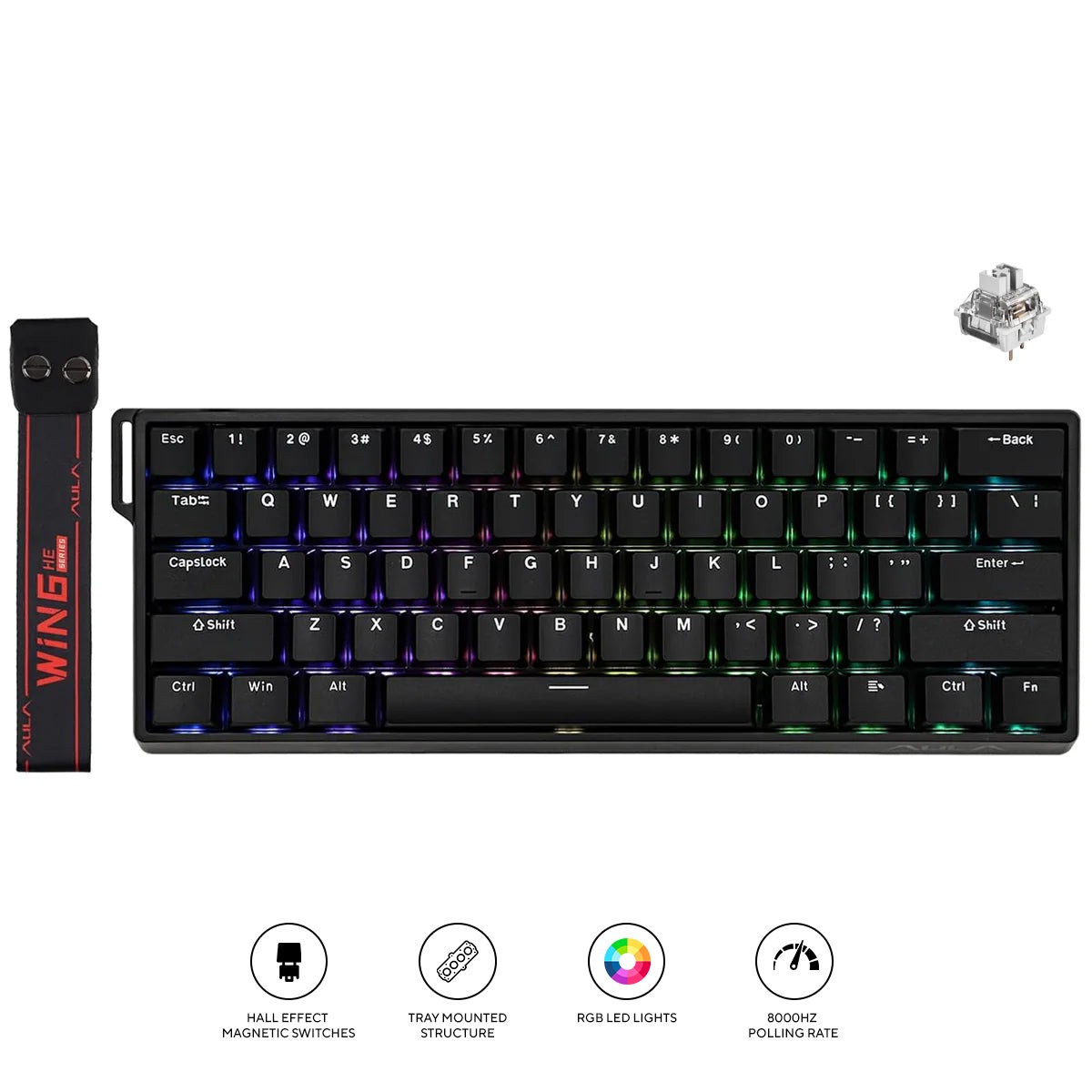 aula-win60he-61-key-rgb-60-wired-magnetic-switch-gaming-keyboard-greywood-switch-black